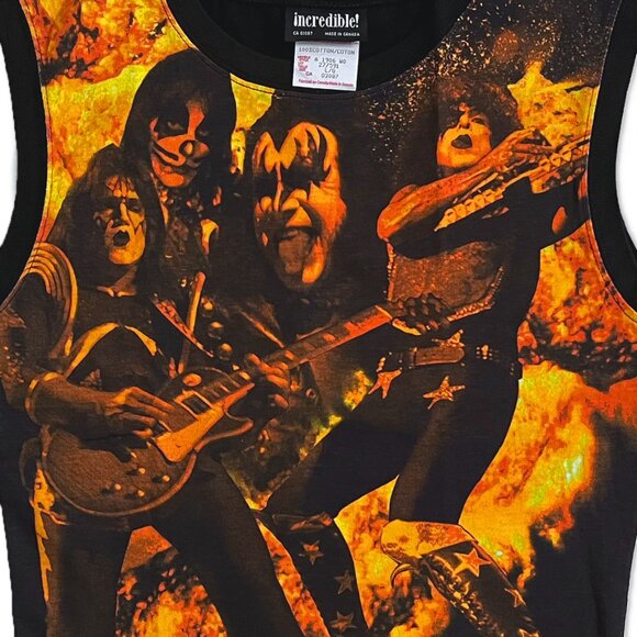 Vintage KISS Y2K Live All-Over Muscle Tee - Picture 3 of 9